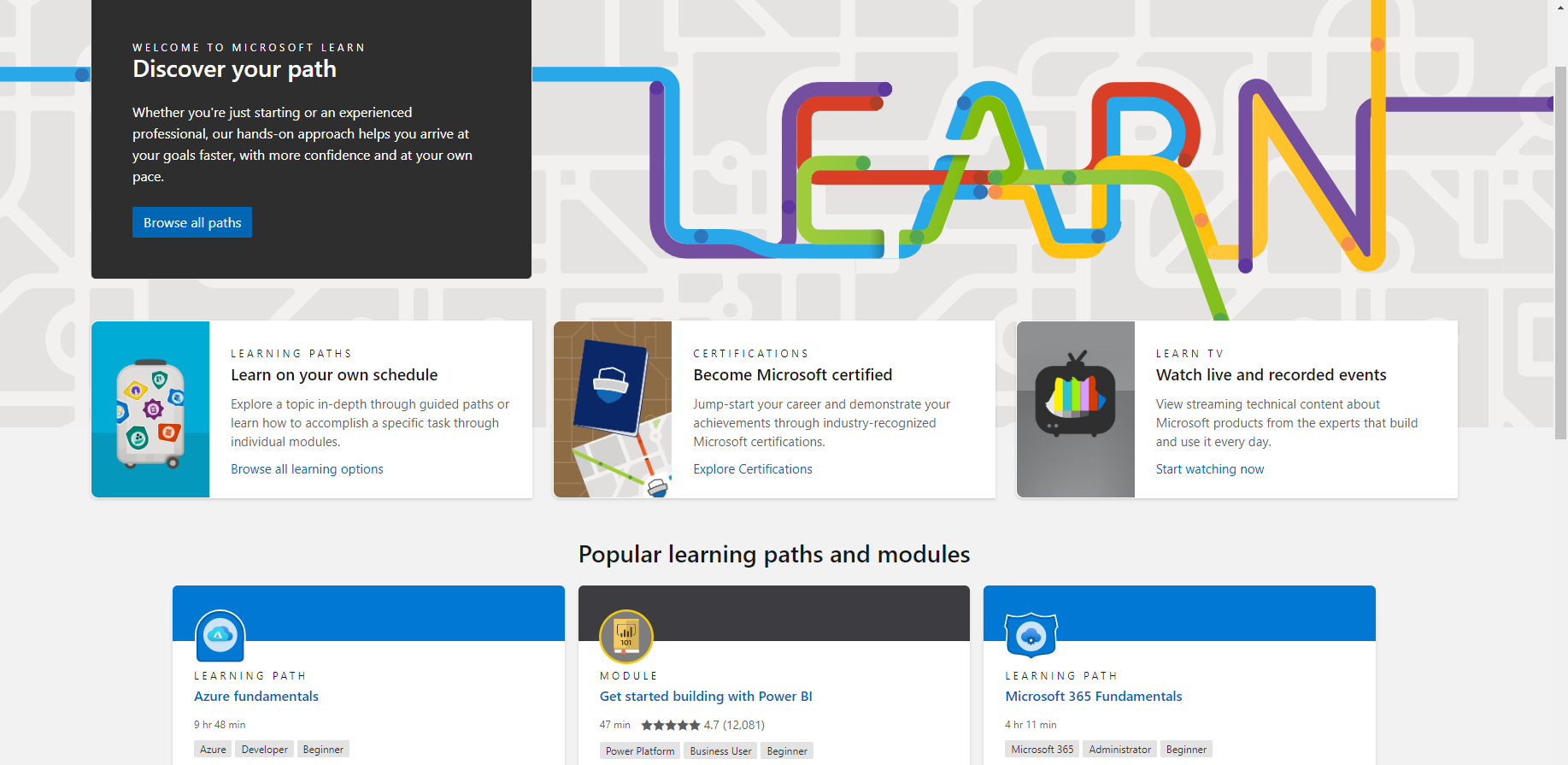 Azure learn